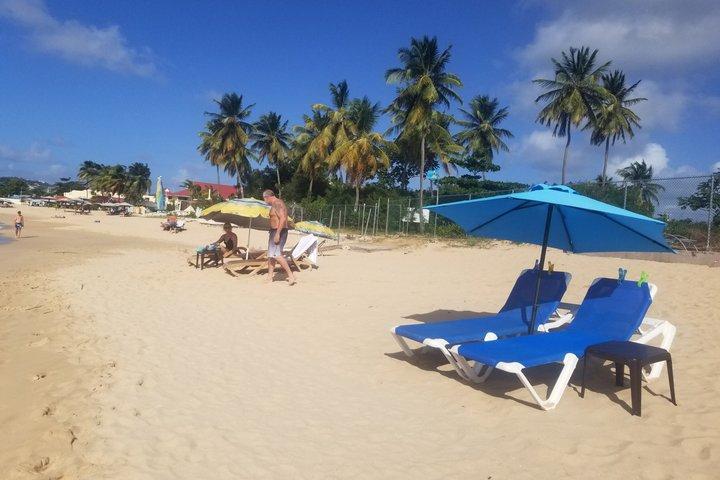 St. Lucia Beach Day with Paradise Beach Comforts & Transportation