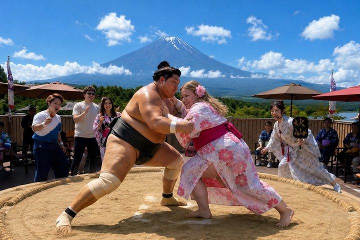 Mount Fuji Cultural Day Trip Kimono Experience or Sumo Show