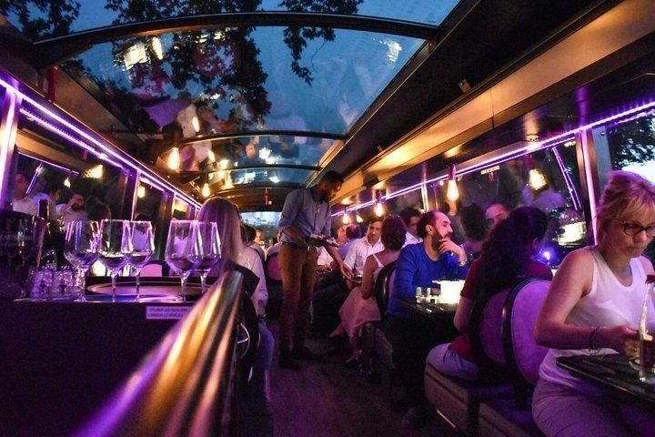 Champs Elysees Night Panoramic Bus Dining Experience in Paris