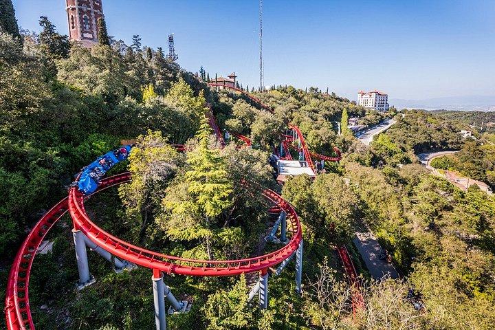Entrée du parc d'attractions Tibidabo à Barcelone