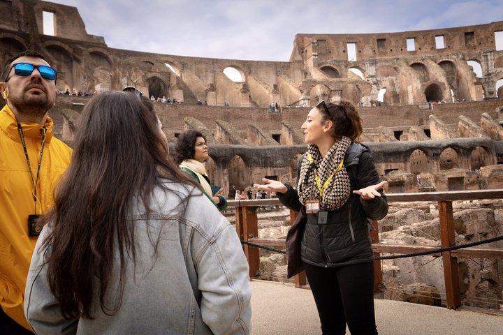 Visita guiada al Coliseo, la Colina Palatina y el Foro Romano