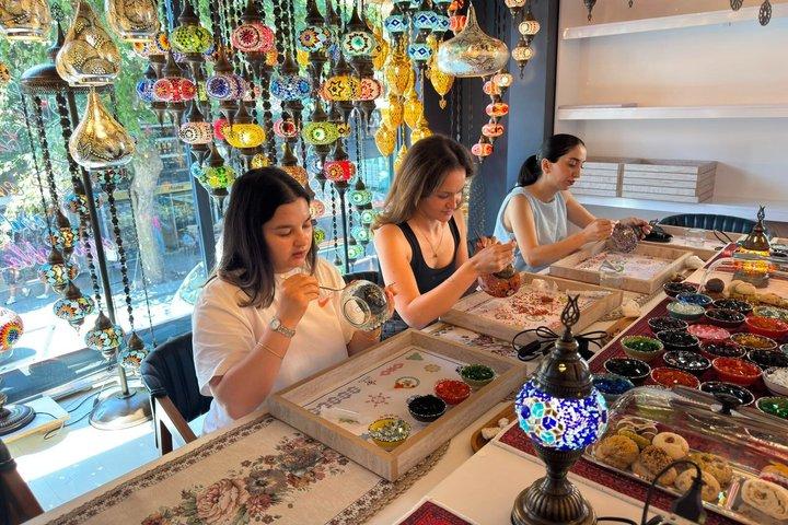 Istanbul Turkish Mosaic Lamp Workshop in Suleymaniye All Included