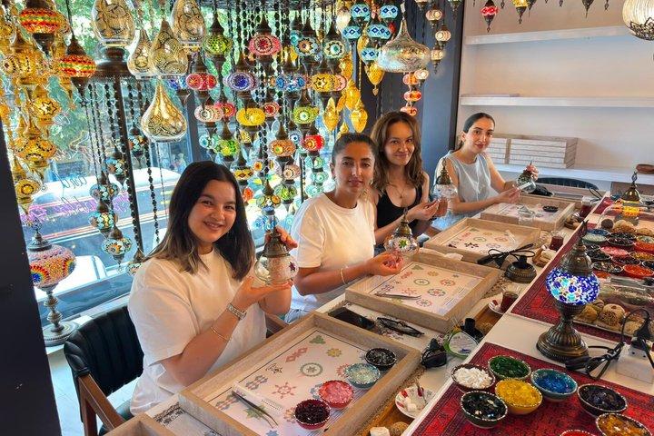 Istanbul Turkish Mosaic Lamp Workshop in Suleymaniye All Included