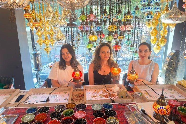 Istanbul Turkish Mosaic Lamp Workshop in Suleymaniye All Included