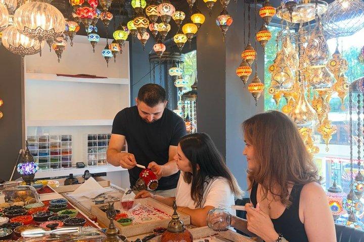 Istanbul Turkish Mosaic Lamp Workshop in Suleymaniye All Included