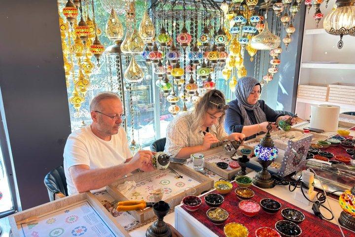 Istanbul Turkish Mosaic Lamp Workshop in Suleymaniye All Included