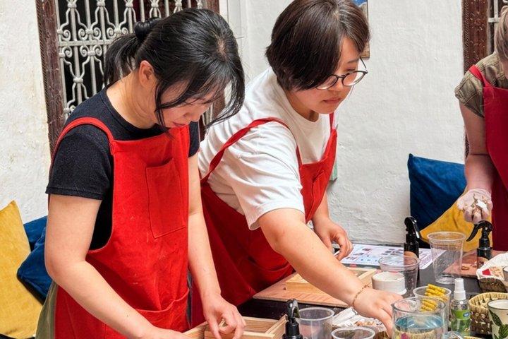 テトゥアン ユネスコ・メディナ＆自分だけのゼリージ作り体験ワークショップ