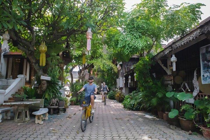 コミュニティと文化遺産を巡るチェンマイのサイクリングツアーコンボ