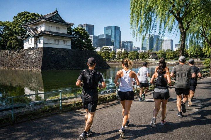 東京：地元ガイドとの1.5時間シティランニングツアー