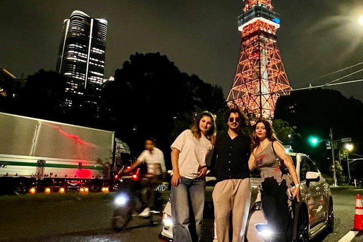 東京ナイトドライブ：大黒PA＆JDM車文化ツアー⁠