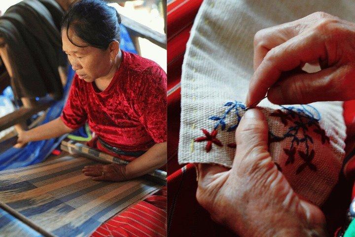 チェンダーオの終日洞窟山からの眺め