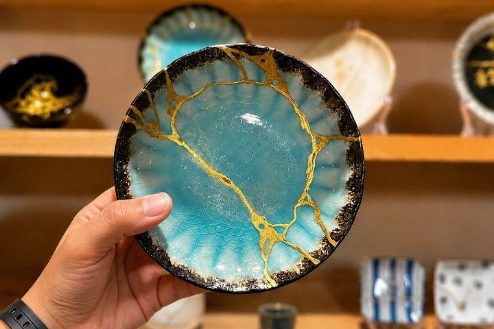 Kyoto Traditioneller Kintsugi Workshop in Gion mit Goldreparaturkunst
