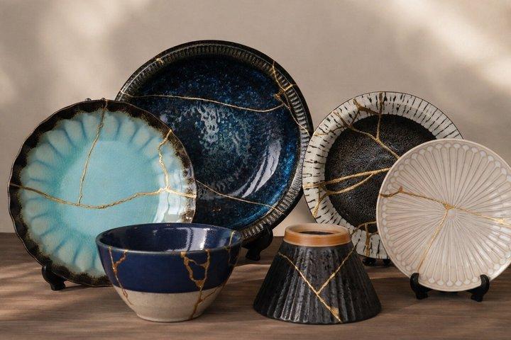 京都中心部で京都伝統の金継ぎ修理体験