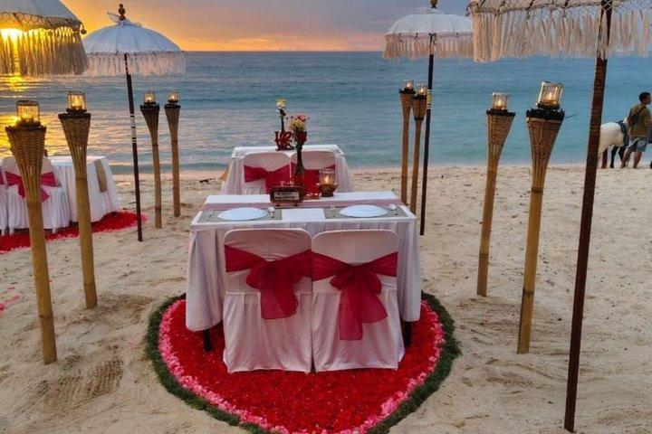 Jimbaran Romantisk Lyset Dinner ved Stranden