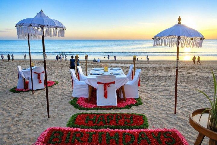 Jimbaran Romantisk Lyset Dinner ved Stranden