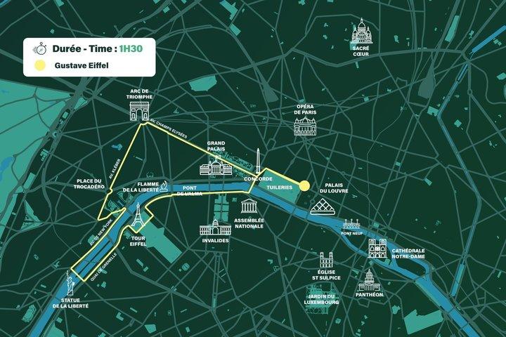 パリ・ギュスターヴ・エッフェル発見プライベートツアー（電動ペディカブ）
