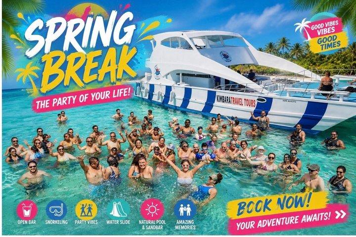 Share party Boat Snorkeling Sand Bar Cocktails Crystal Water vip