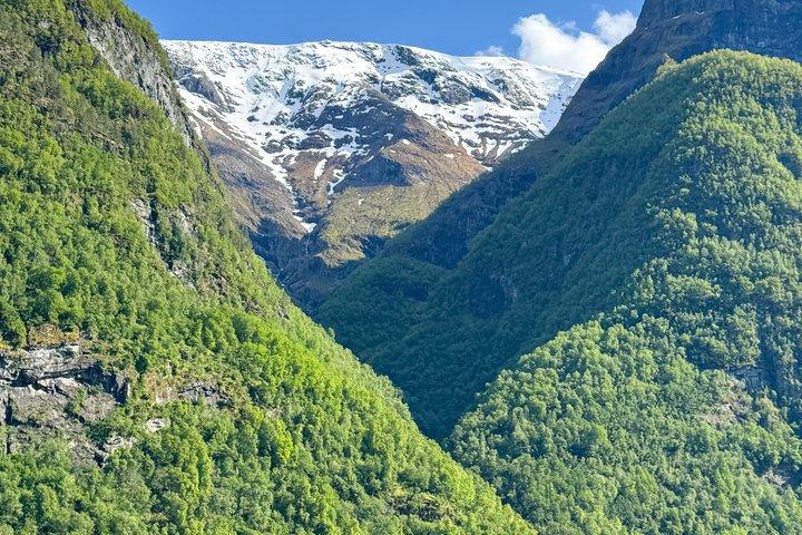 ベルゲン発プライベートツアーでヨットでフロームからグドヴァンゲン・ネロイフィヨルドへ