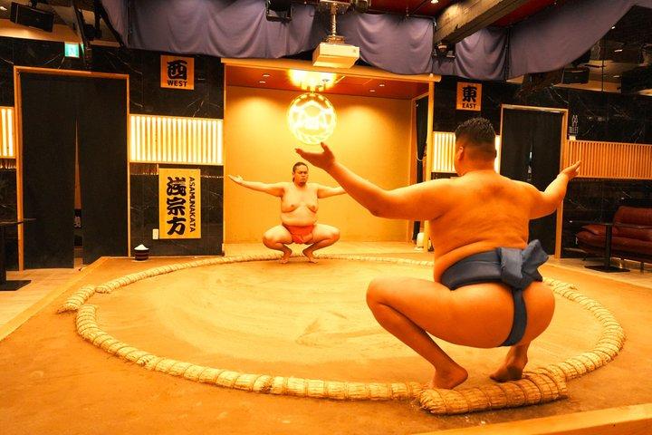 東京浅草相撲ショー浅草寺ツアーとちゃんこ鍋ランチ