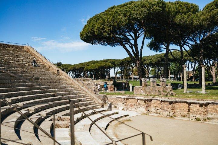 ガイド付き列車で行くローマ発古代オスティア・アンティカ半プライベート日帰り旅行