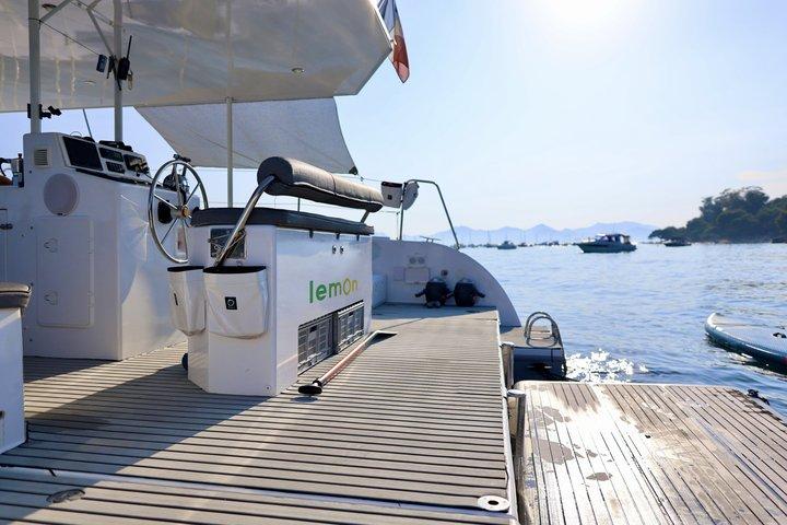 Half-day catamaran tour with paddleboarding