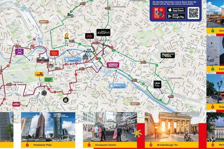 Visite de Berlin en bus à montées et descentes