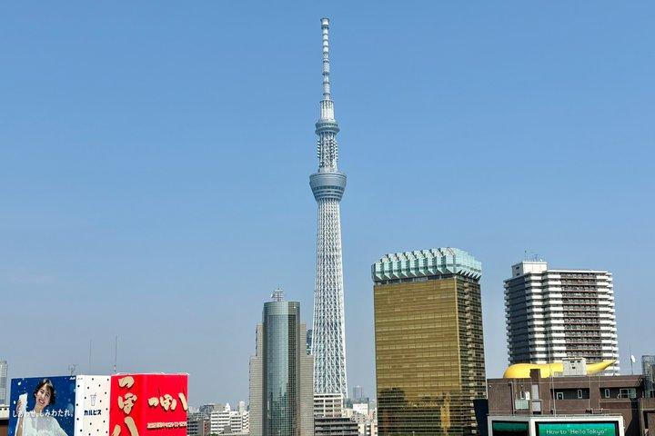 東京プライベート浅草、 Kappabashi & スカイツリー ツアー（車）