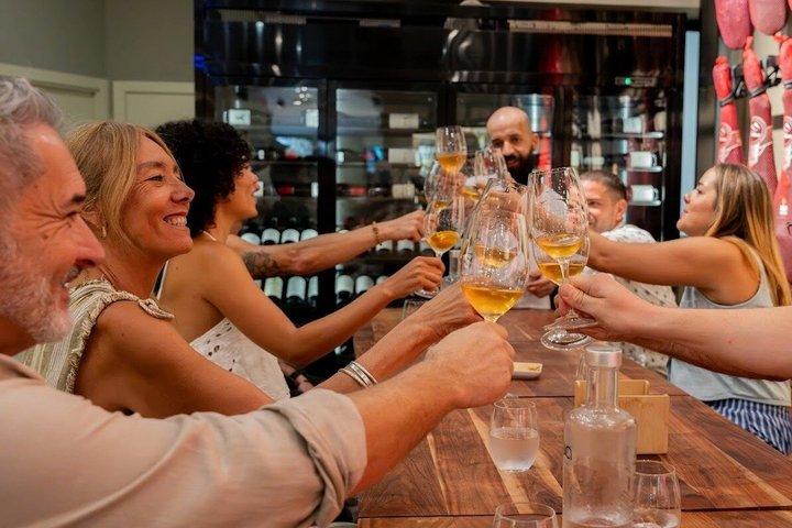 カヴァとペアリングしたハモンの試飲 スペイン最高級ハムの芸術