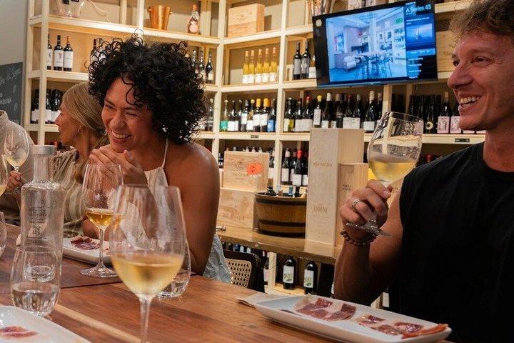 カヴァとペアリングしたハモンの試飲 スペイン最高級ハムの芸術