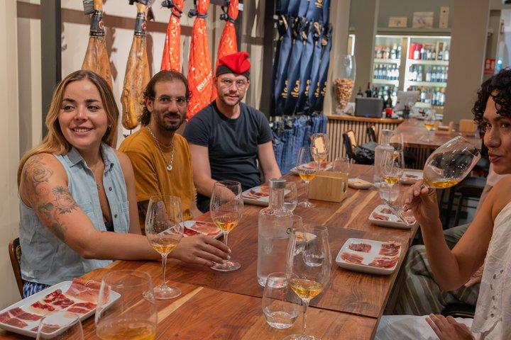 カヴァとペアリングしたハモンの試飲 スペイン最高級ハムの芸術
