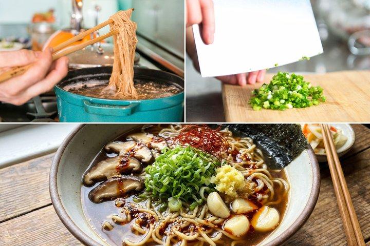 Clase divertida de preparación de ramen con un chef local en Sacramento