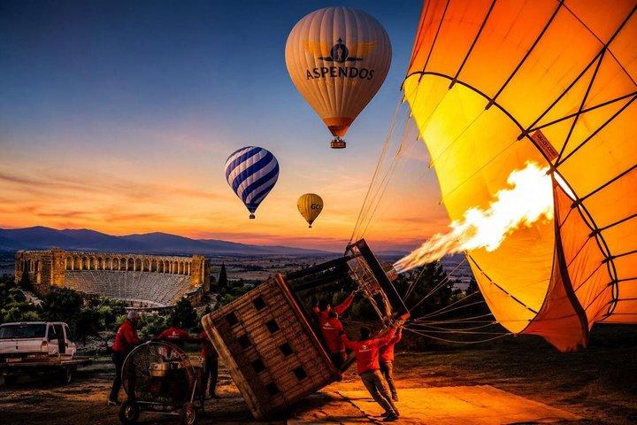 Aspendos Sunrise Hot Air Balloon Flight with Hotel Transfer