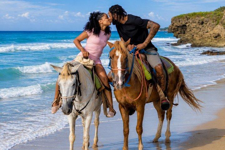 horseback riding on the beach