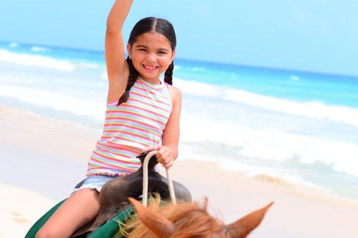 horseback riding on the beach