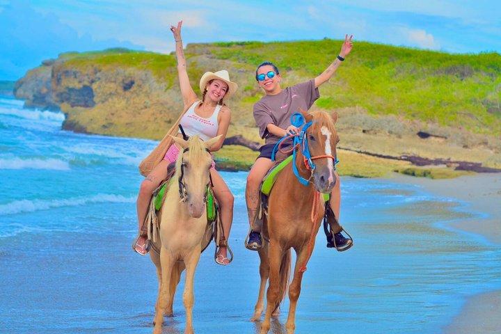 horseback riding on the beach