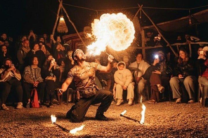 Agafay Ökenens Solnedgångsupplevelse Kamelridning Middag & Eldshow