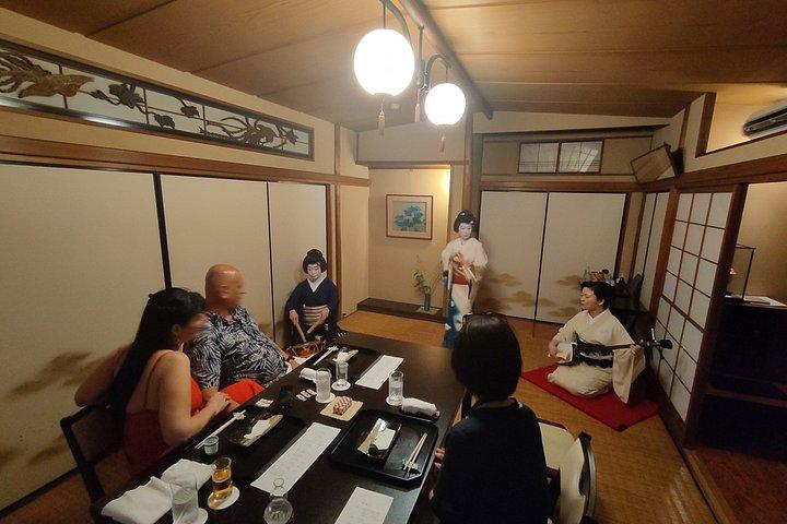 浅草の歴史と懐石料理を堪能するプライベート芸者のおもてなしの夜