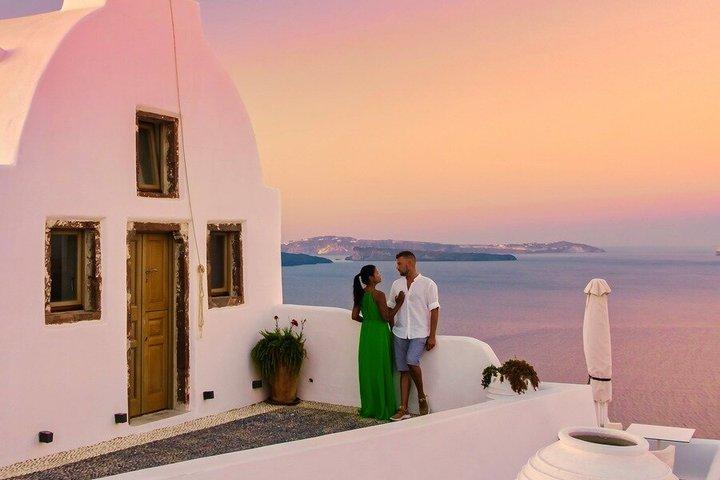 Santorini Oia Fotoshooting-Angebot mit optionalem Video-Reel