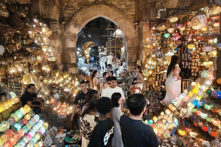 旧カイロナイトツアー：ハーン・エル・ハリーリ市場、ショッピング＆ディナー