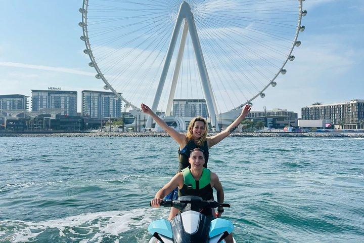 ドバイで最高のジェット スキー - 2 時間ブルジュ アル アラブ - ドバイ マリーナ - アトランティス ツアー