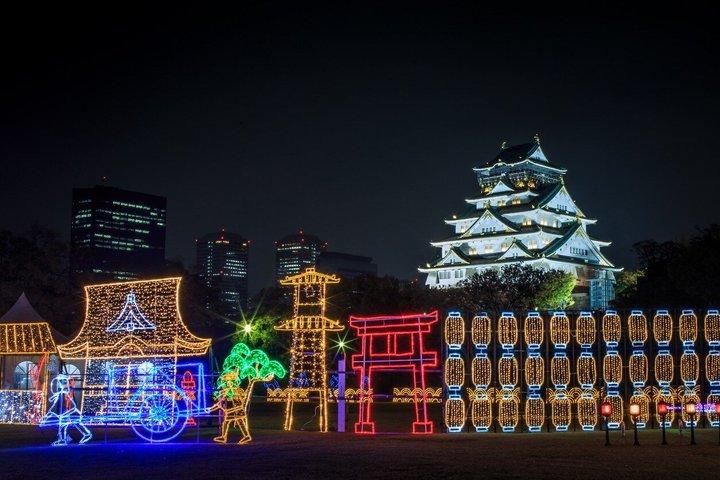 Osaka Castle Night Walk & Guided Tour