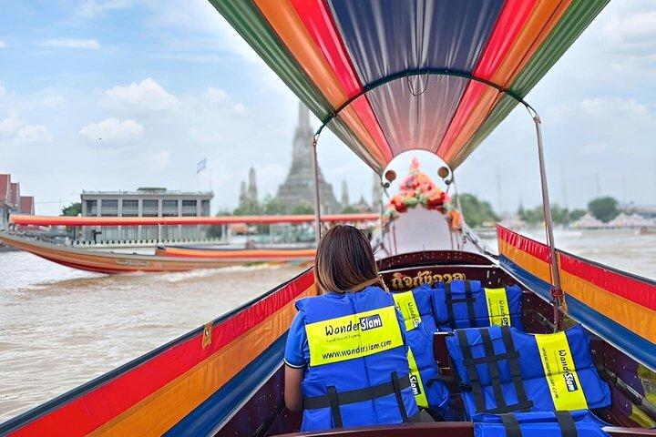 バンコク運河ツアー 2時間ロングテールボート乗船
