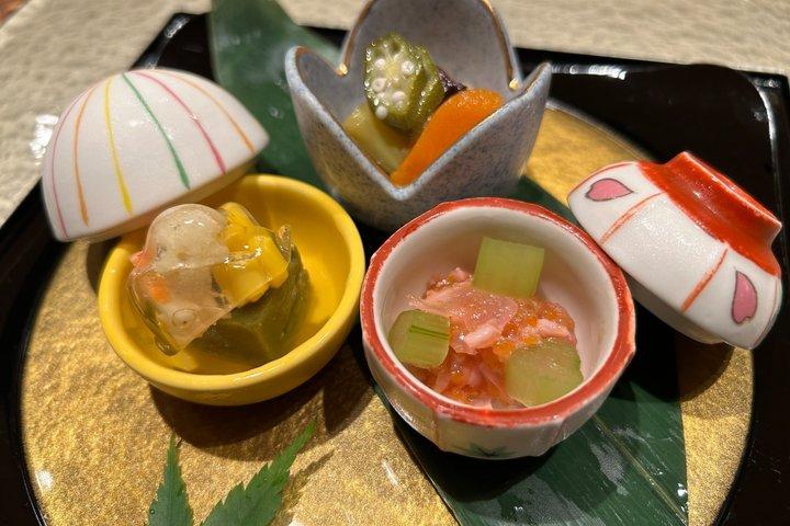 Special Japanese cuisine dinner course