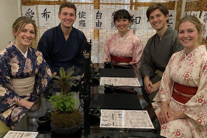 Kyoto Authentische Japanische Kalligraphie in einem traditionellen Studio