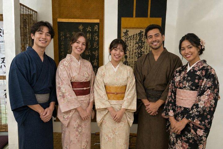 Kyoto Authentische Japanische Kalligraphie in einem traditionellen Studio