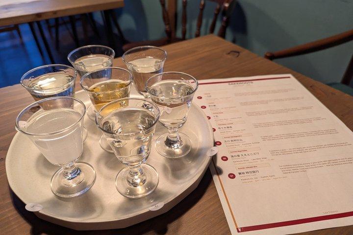 京都中心部でのソムリエとの早めの夕方のお酒の試飲会
