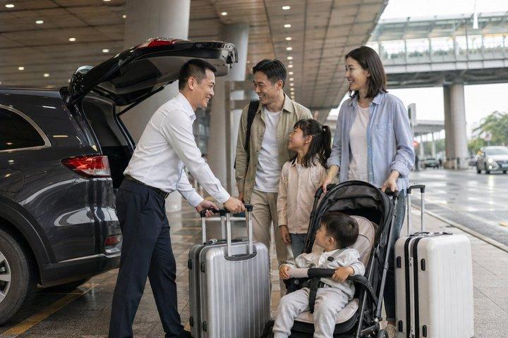 重慶空港から市内のホテルへの移動