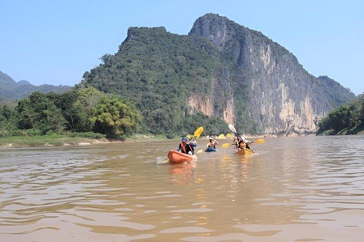 Kayaking to Pak Ou Caves Local Villages and Kuang Si
