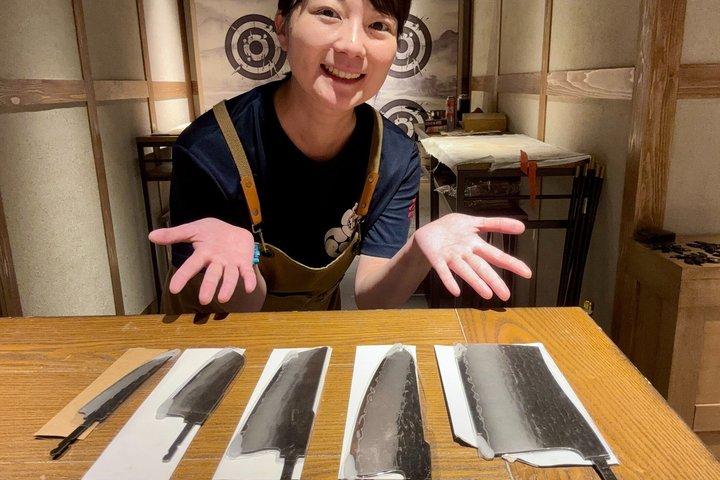 Kioto: Taller personalizado de fabricación de cuchillos japoneses en Arashiyama