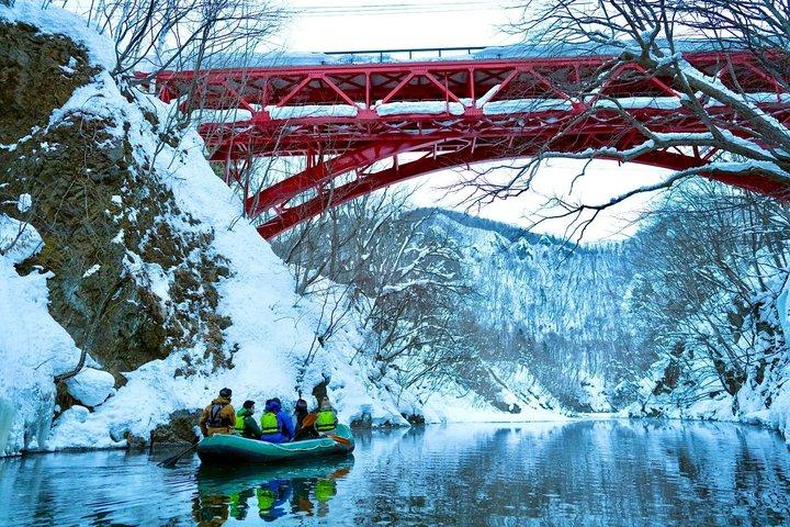 Private Half Day Tour Jozankei Snow Rafting and Onsen Sapporo